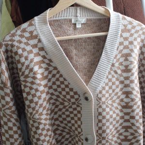 Debut Checkered Cardigan (TjMaxx) size L. Excellent condition